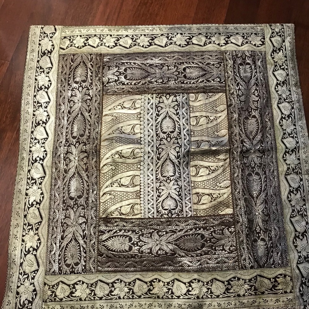 BROCADE CUSHION COVERS (2) FROM INDIA NWOT